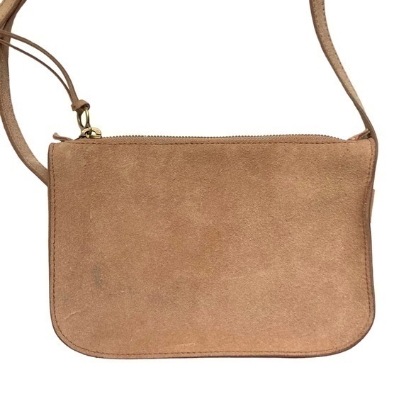 Madewell simple convertible crossbody bag in suede leather